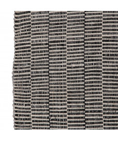 Tapis berbère tissé noir crème 160x230cm - Collection Dorud | Yesdeko