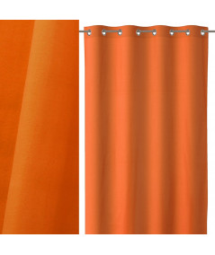 2 rideaux orange semi occultant 140x260cm Loving - Yesdeko