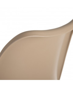 Chaise scandinave taupe 49x43x84cm (Lot de 4) |YESDEKO