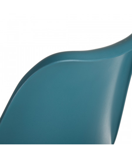 Chaise scandinave bleu azur 49x43x84cm (Lot de 4) |YESDEKO