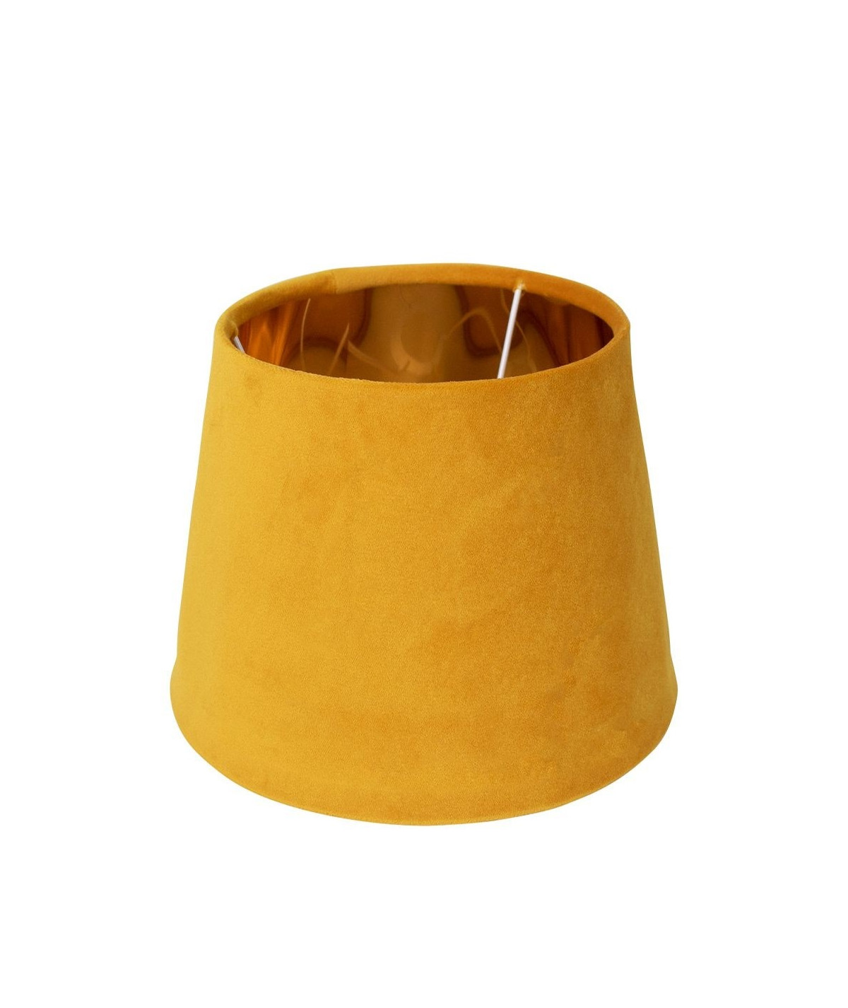 Abat jour en velours conique diam30cm jaune - Joy |YESDEKO