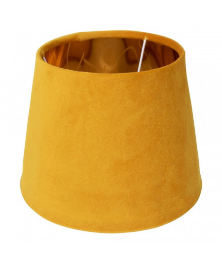 Abat jour en velours conique diam45cm jaune - Joy |YESDEKO