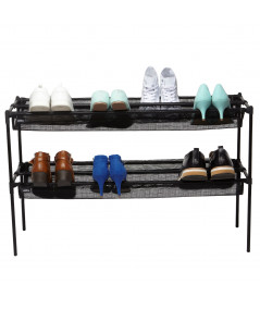 Organiseur de chaussures couleur noir (16 paires) - Sling Black - UMBRA | Yesdeko
