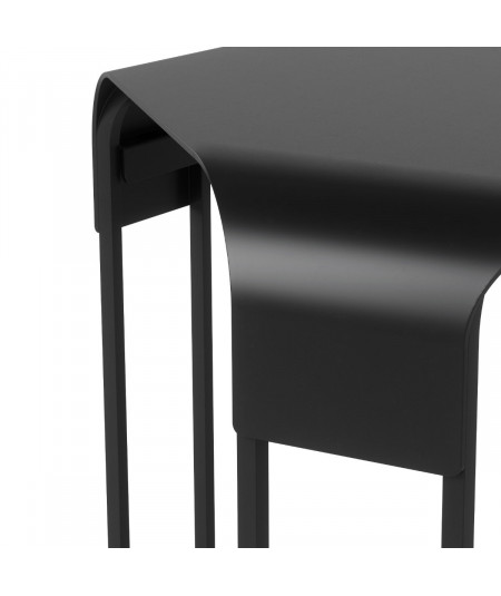Table d'appoint carré en métal noir - Collection Graph - Umbra | Yesdeko