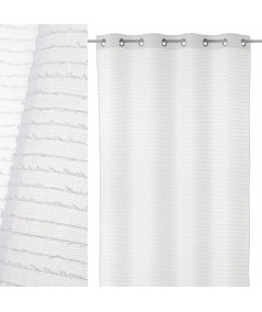 Lot de 2 voilages blanc 140x260cm - Collection Laly - Yesdeko