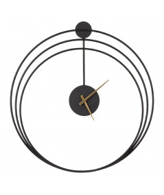 Horloge murale design en métal anthracite Diam60cm - Collection Design - Yesdeko