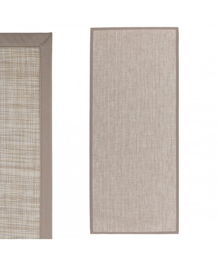 Tapis indoor outdoor beige revers antidérapant 75x175cm - Collection Stone - Yesdeko