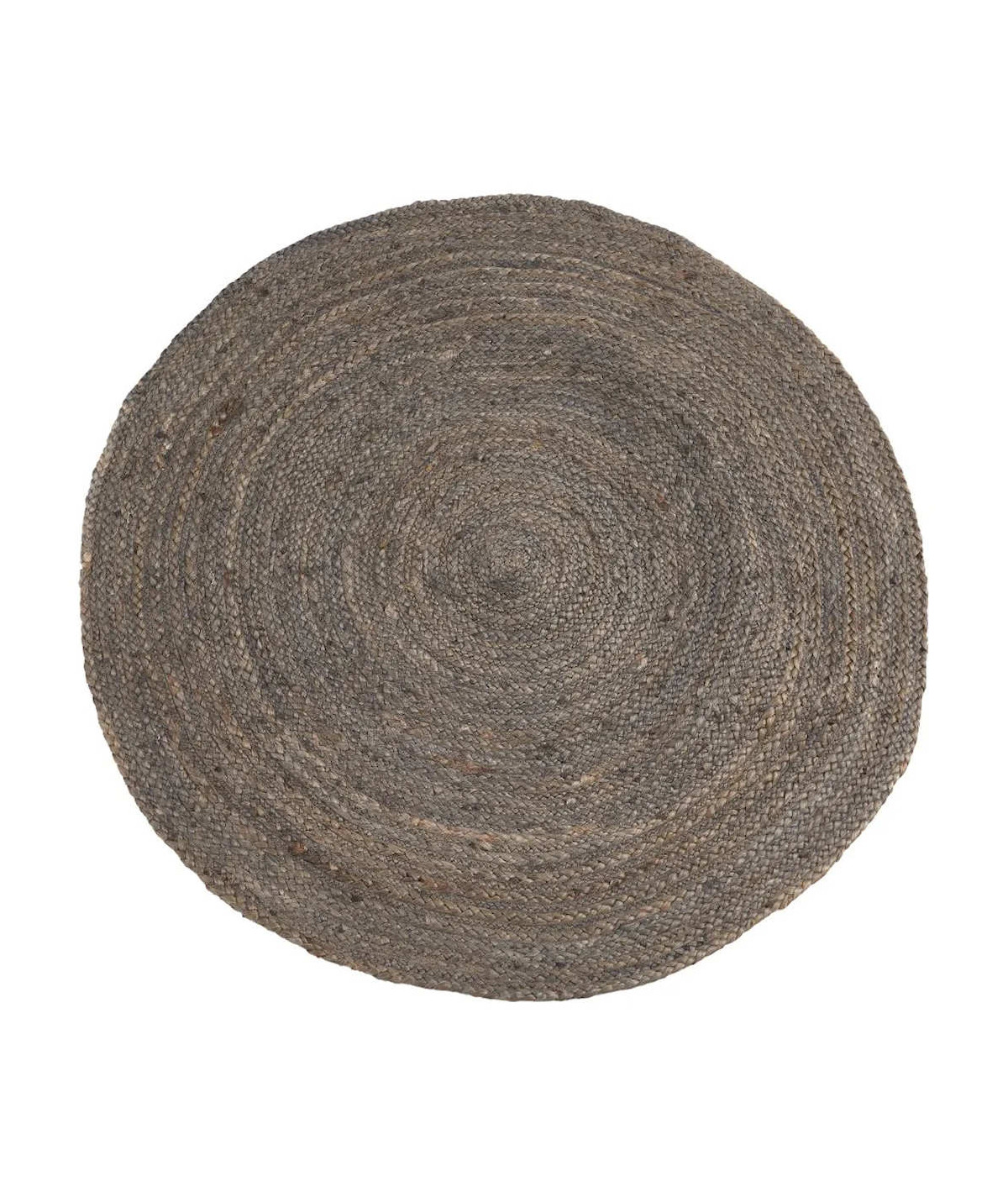 Tapis en jute rond naturel gris Diam120cm - Collection Ottawa