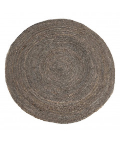 Tapis en jute rond naturel gris Diam120cm - Collection Ottawa