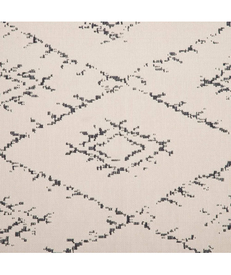 Tapis réversible en coton gris et beige 80x150cm - Collection Fés - Yesdeko