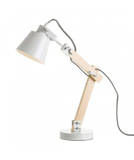 Lampe de bureau pivotante et métal blanc 41x13x43cm - Collection Flexo - Yesdeko