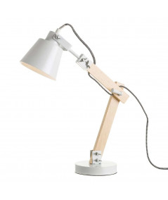 Lampe de bureau pivotante et métal blanc 41x13x43cm - Collection Flexo - Yesdeko