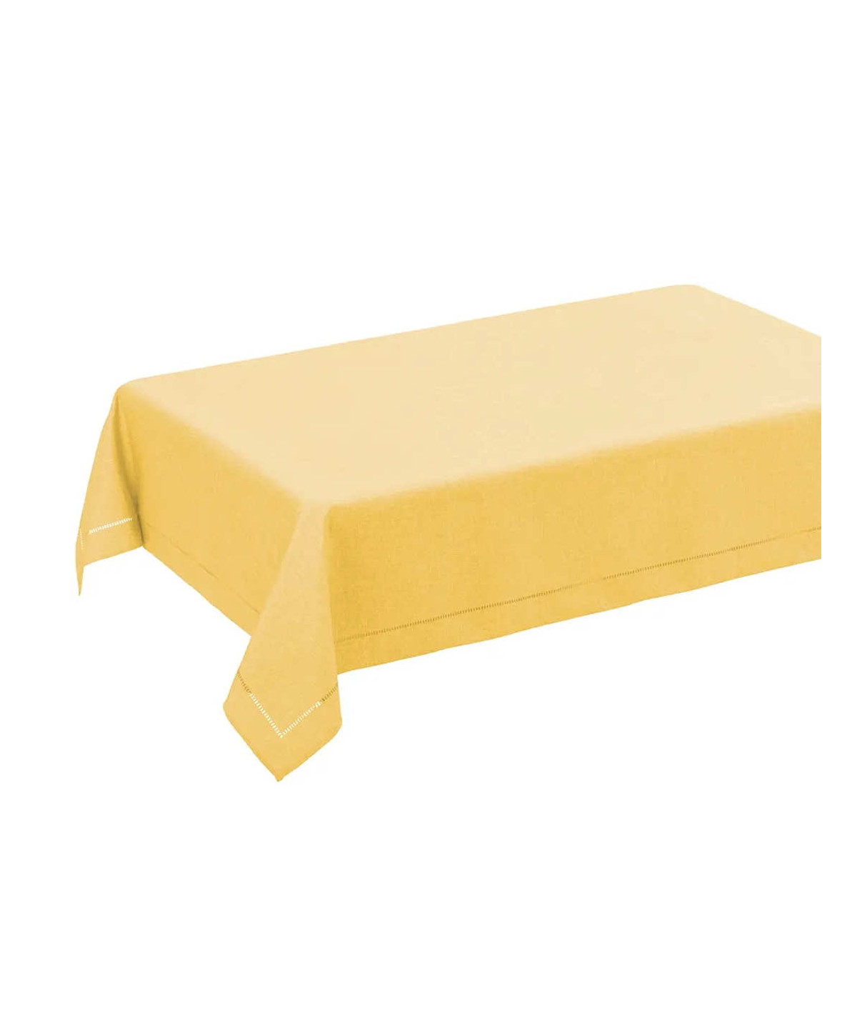 Nappe rectangulaire uni en polyester jaune 150x210cm - Yesdeko