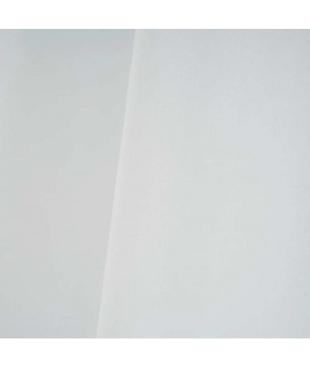 Lot de 2 voilages blanc uni semi transparent 140x260cm -  Yesdeko