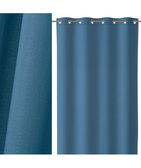 2 rideaux bleu semi occultant 140x260cm Loving - Yesdeko