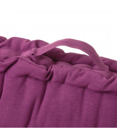 Coussin de sol violet 60x60cm en coton matelassé - Yesdeko