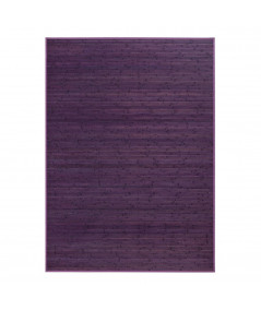 Tapis bambou lamelle violet 140x200cm Yesdeko