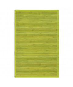 Tapis bambou lamelle vert 140x200cm Yesdeko