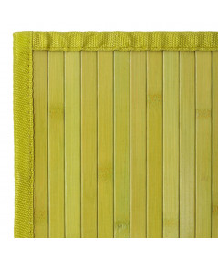 Tapis bambou lamelle vert 180x250cm Yesdeko