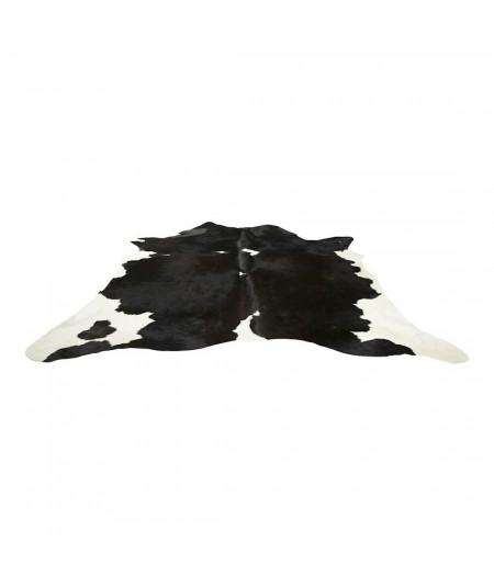 Tapis en peau de vache noir blanc 180x250cm - Yesdeko
