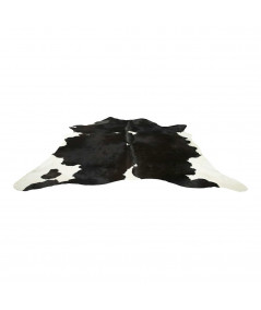 Tapis en peau de vache noir blanc 180x250cm - Yesdeko