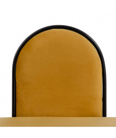 Banquette velours jaune design 110x60cm Como - Yesdeko