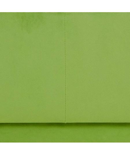 Pouf carré velours vert capitonné 60x60xH40cm Liso Yesdeko