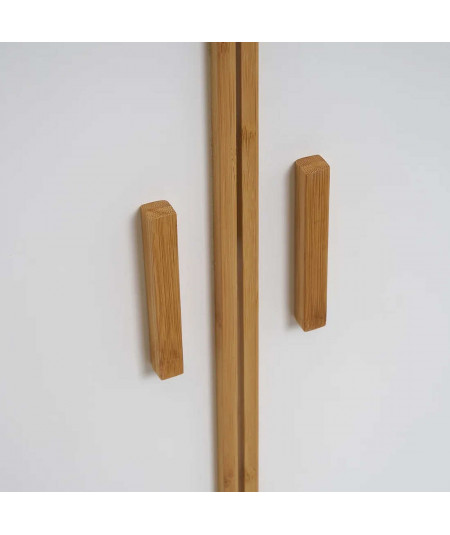 Meuble bois et bambou sous vasque 2 portes - Borde - Yesdeko