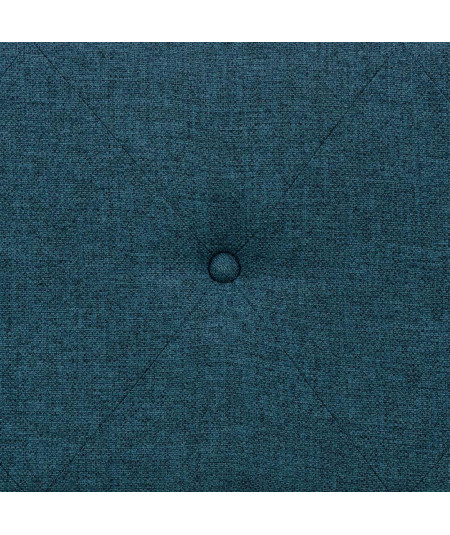Banquette coffre tissu bleu - Estruc - Yesdeko