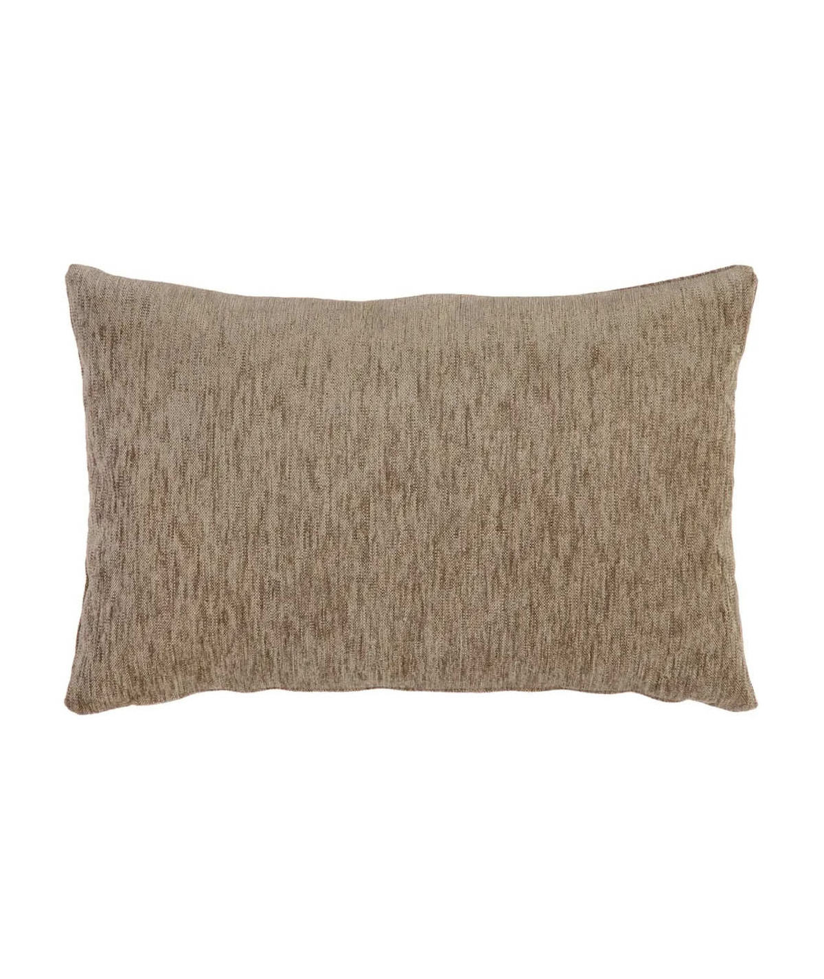 Coussin tissu chiné taupe 40x60 cm Yesdeko