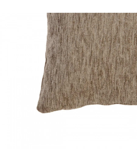 Coussin tissu chiné taupe 40x60 cm Yesdeko