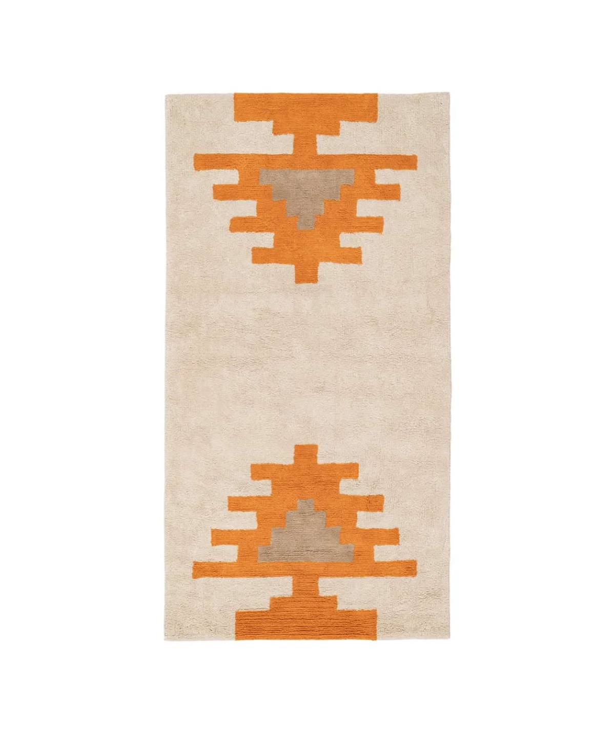 Tapis enfant en coton orange 90x175cm - Ethny - Yesdeko.com