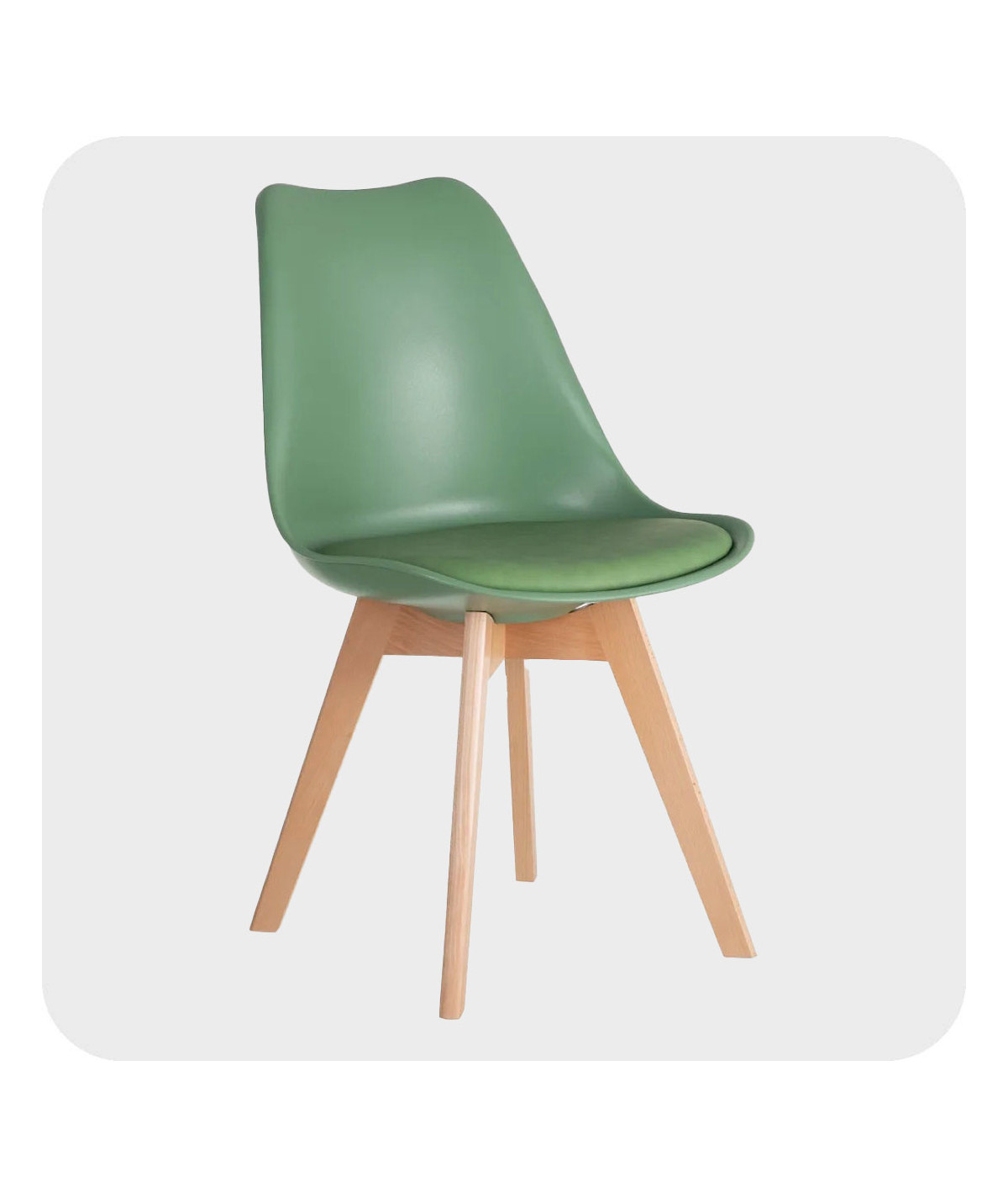Chaise scandinave vert menthe 49x43x84cm (Lot de 4) |YESDEKO
