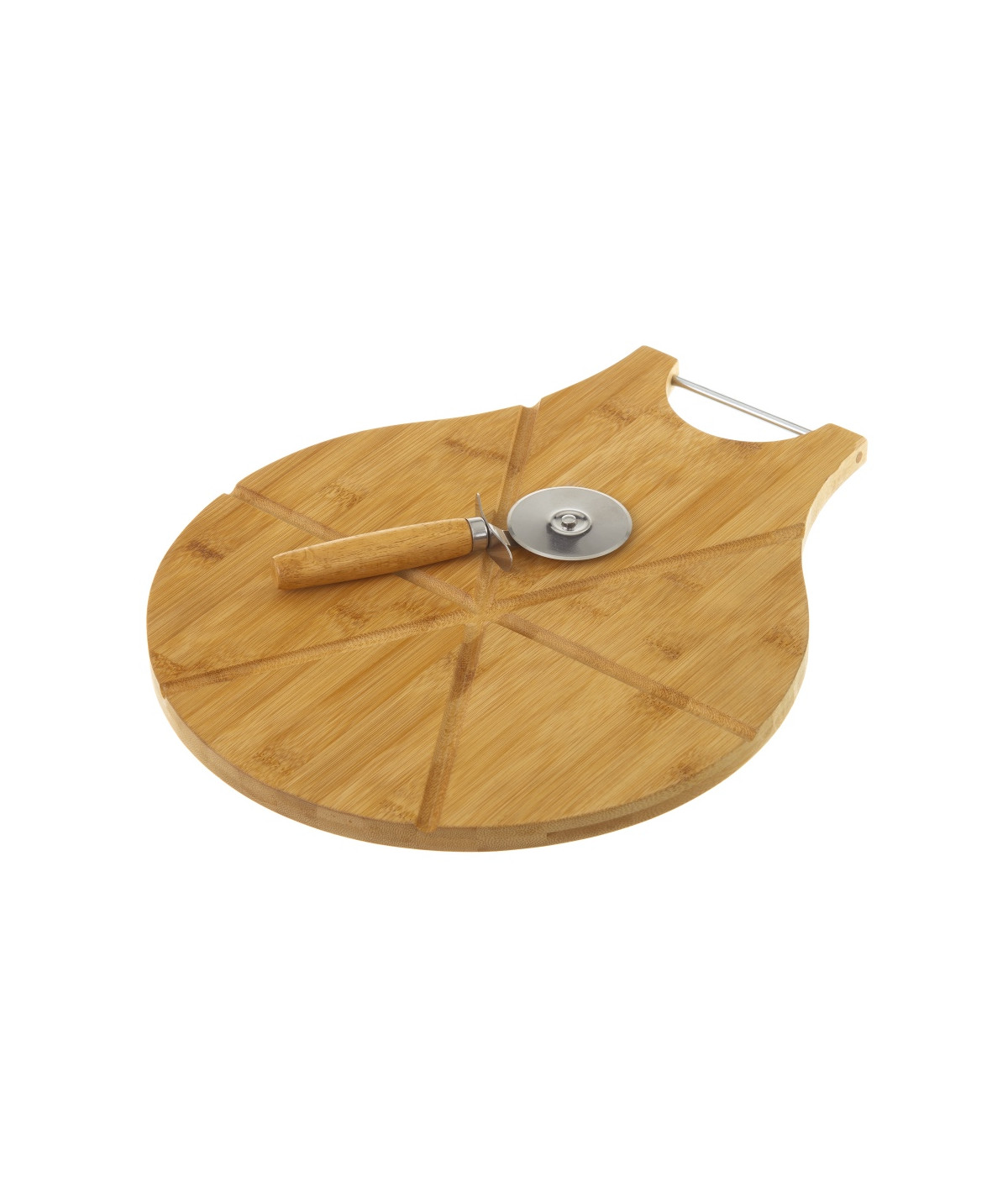 Planche en bambou à découper pizza Diam38cm |YESDEKO