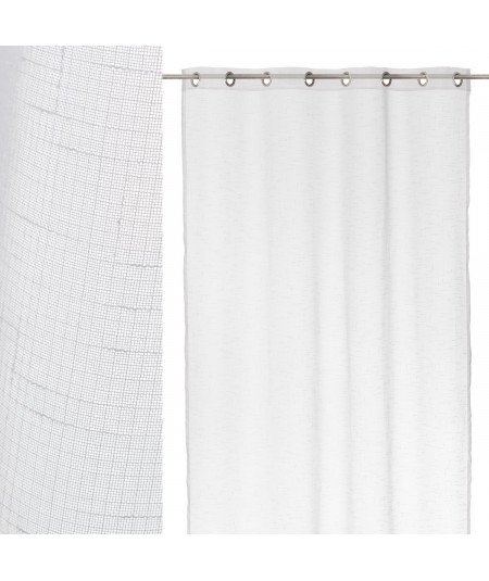 Lot de 2 voilages blanc 140x260cm - Collection Airy  - Yesdeko