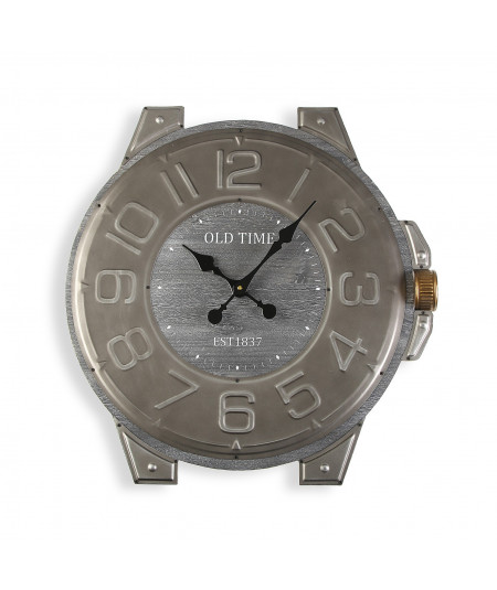 Horloge bois en forme de montre Diam60cm - Clock |YESDEKO