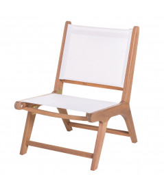 Chaise détente en bois acacia (Lot de 2) |YESDEKO