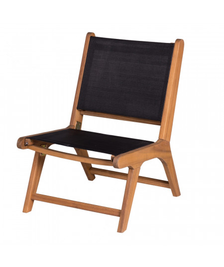 Chaise détente en bois acacia (Lot de 2) |YESDEKO